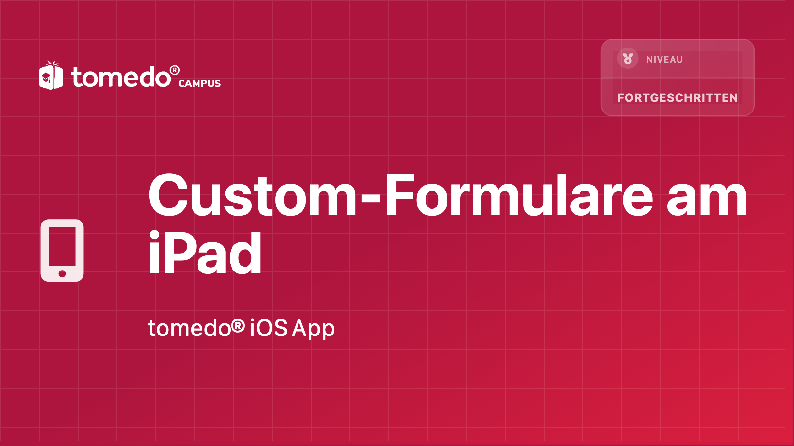 Custom-Formulare an das iPad übertragen und ausfüllen